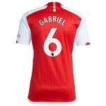 Günstige Fußballtrikots Arsenal 2023-24 Gabriel 6 Heimtrikot Kurzarm